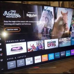 60 In Vizio Chromcast Smart Tv Streaming Apps 4k Great  Condition  Like New Stil Have Plastic Protector Around  Great Quality Pic No Scratch 