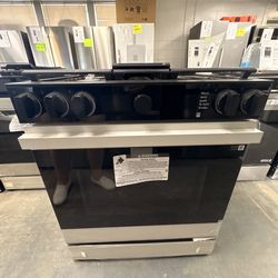 Samsung bespoke gas stove white