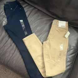 2  Pack Uniform Pants-girls 000R