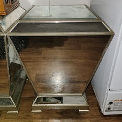 Mirrored Matching Side Tables (Set Of 2)