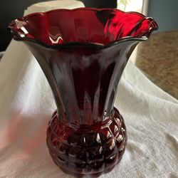 Anchor Hocking Royal Ruby Pineapple Vase
