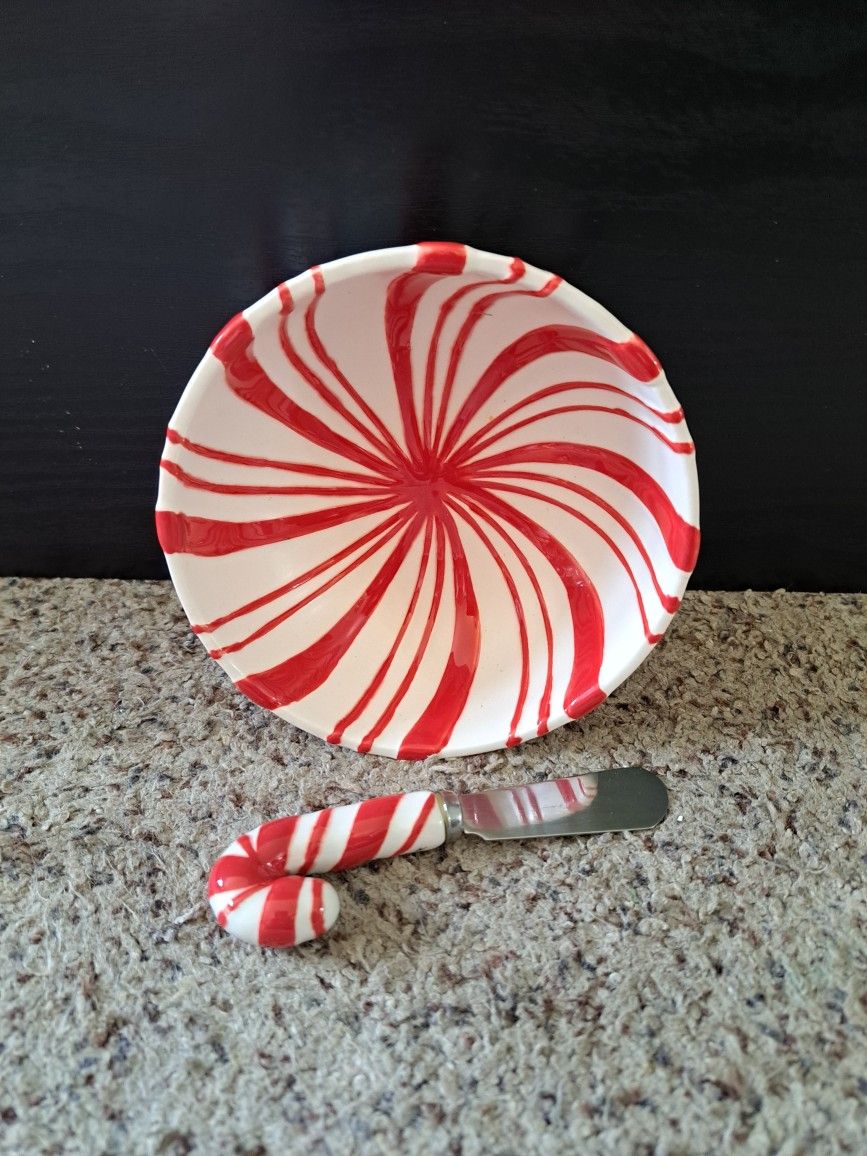 Hallmark Peppermint Dish Set
