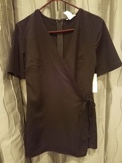 Black Wrap Skort/Romper Size Med ~New~