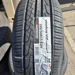 195/50/15 HANKOOK 4 Llantas Nuevas Instaladas Y Balanceadas 