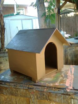 Small wood dog house