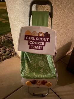 Girl Scouts cookie cart