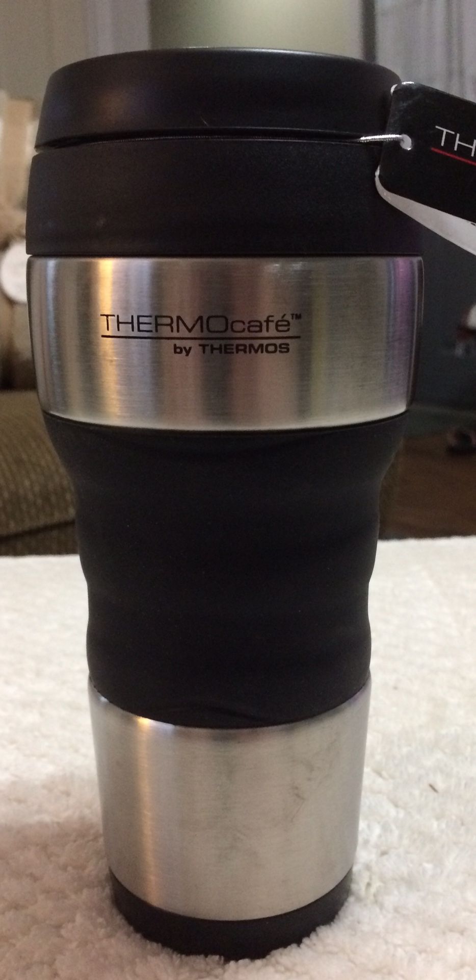 Thermo cafe’ stainless steel insulated travel mug