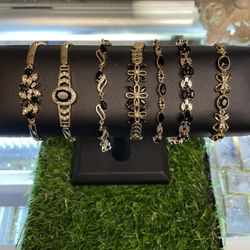 Black Gold Plated Braclets