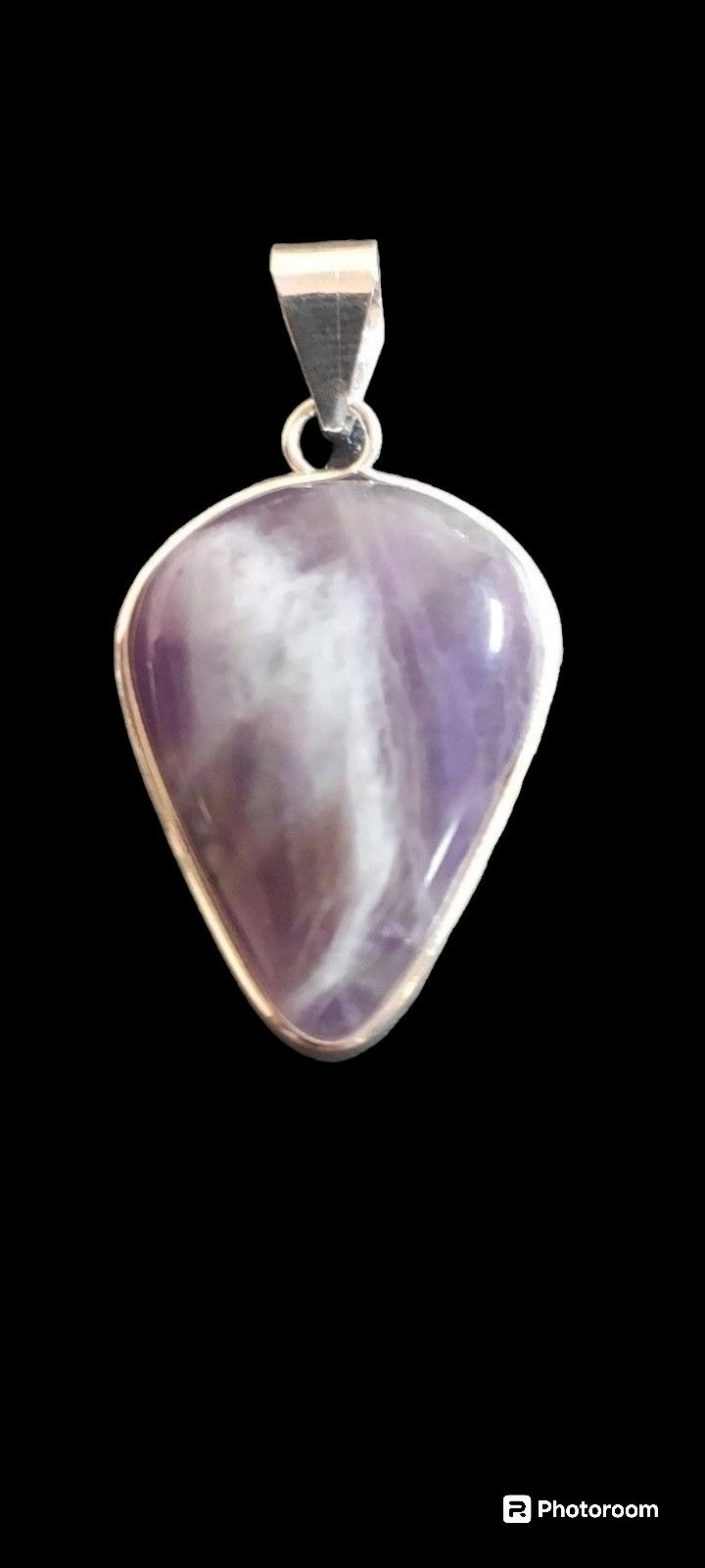 925 Fine Solid Stamped Sterling Silver Genuine Amethyst Lace Pendant 2 Inch. New Without Tags. Not Plated Or Filled. 12Grams