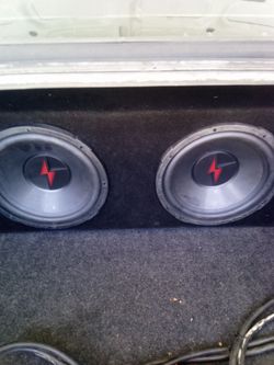 Two 12" Precision Power 500 watt subwoofers with box