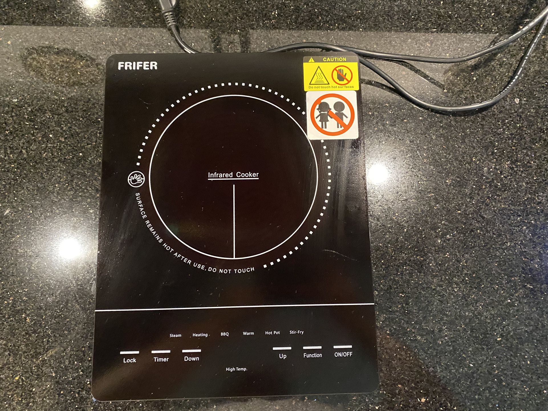 HBHOB FIC403 24 Inches Induction Cooktop 4 Burners Glass Surface