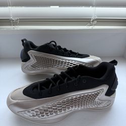 Adidas AE 1 Low Men's Size 9.5 Champagne Metallic Anthony Edwards Shoes JQ6133