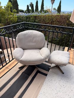Chair and foot stool