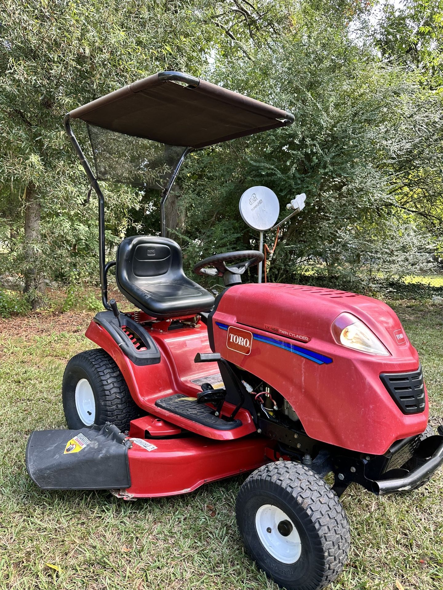New Conditions Toro Riding Mower With Canopy Included/runs And Cuts Great 👍 $1200
