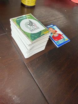 Over 300 panini stickers with new album or trade