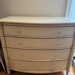 Bamboo Style Dresser Ivory 