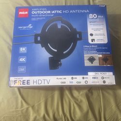 OUTDOOR/ATTIC HD MULTI-DIRECTIONAL ANTENNA 80 Mile Range