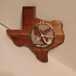Texas Eagle Wall Clock