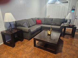 Grey sectional