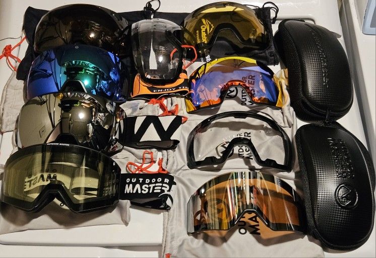 outdoormaster ski goggles Magnetic Lense