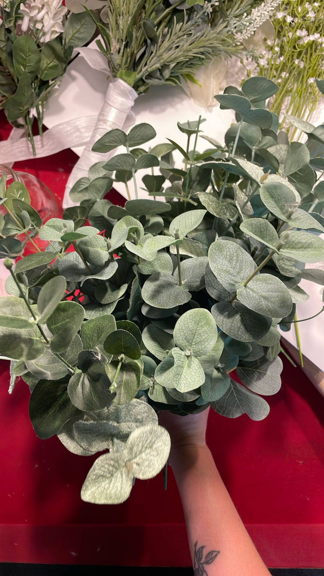 Assorted Fake Eucalyptus Stems