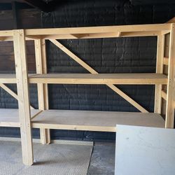 3  Sets Of Garage Shelves