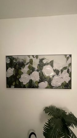 Beautiful 47” × 24” floral canvas from Target (Opalhouse Collection).