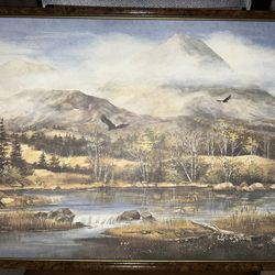 Frederick B. Leach , AWS, DF Artest Signed Framed