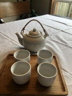 Pier One Tea Set ( wooden tray underneath not included).