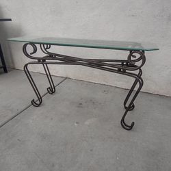 Glass Console Table