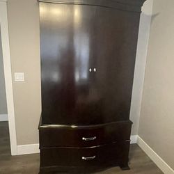 Wood Armoire - Espresso Color