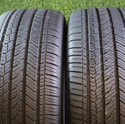 Pair of 235/55R19 Bridgestone Alenza Sport A/S Enlighten 90% Tread 8/32 105H SKU 27824 Road Force Balancing