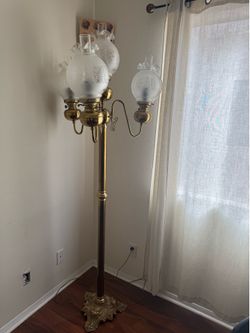 Vintage brass floor lamp