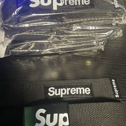 SUPREME Black Men’s Web Belt 