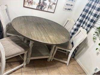 Dining table with four chairs
