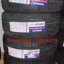 (4) - 245/40/19 Otani KC2000 Tires