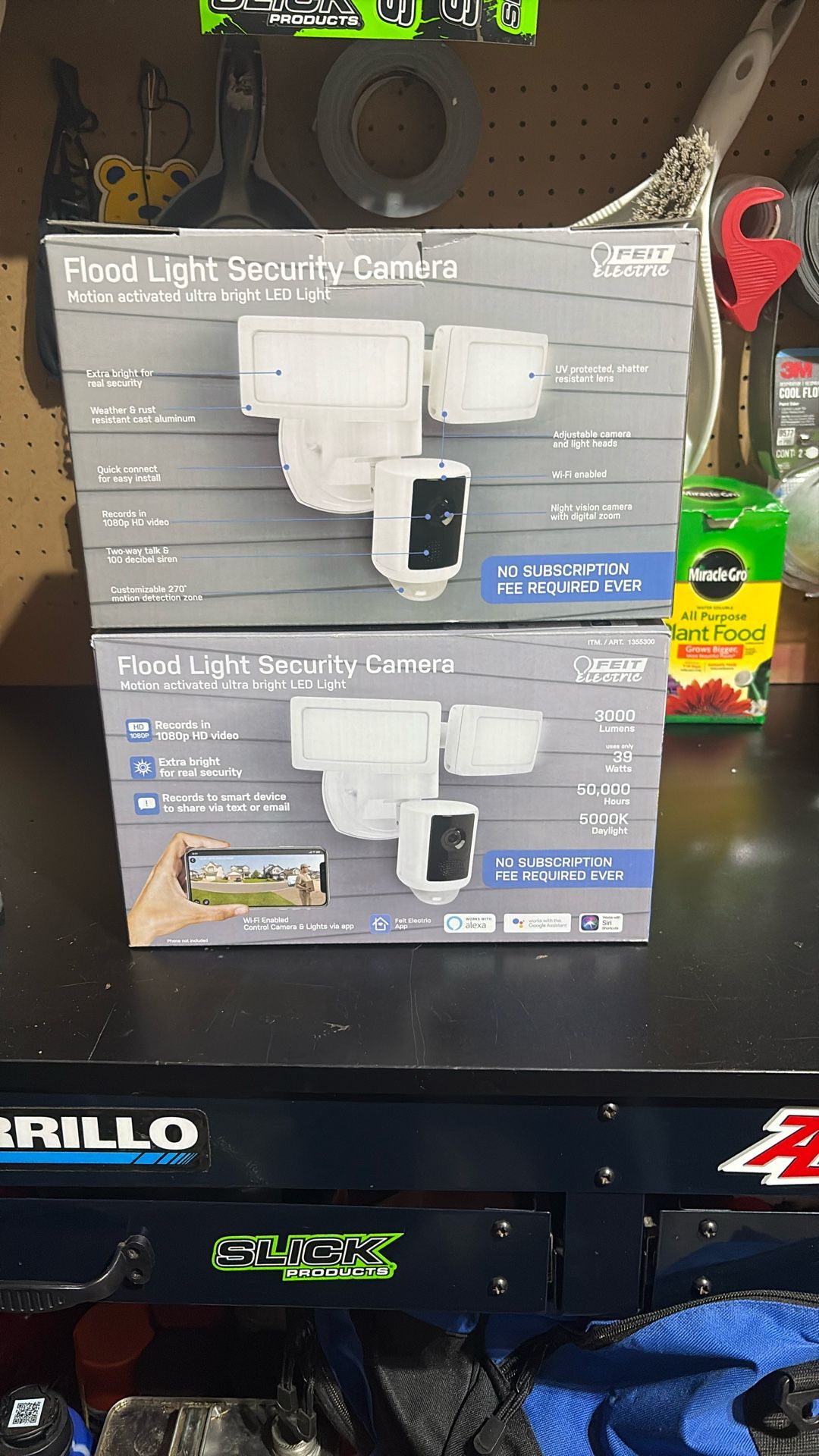 2- Flood Light Security Cameras 