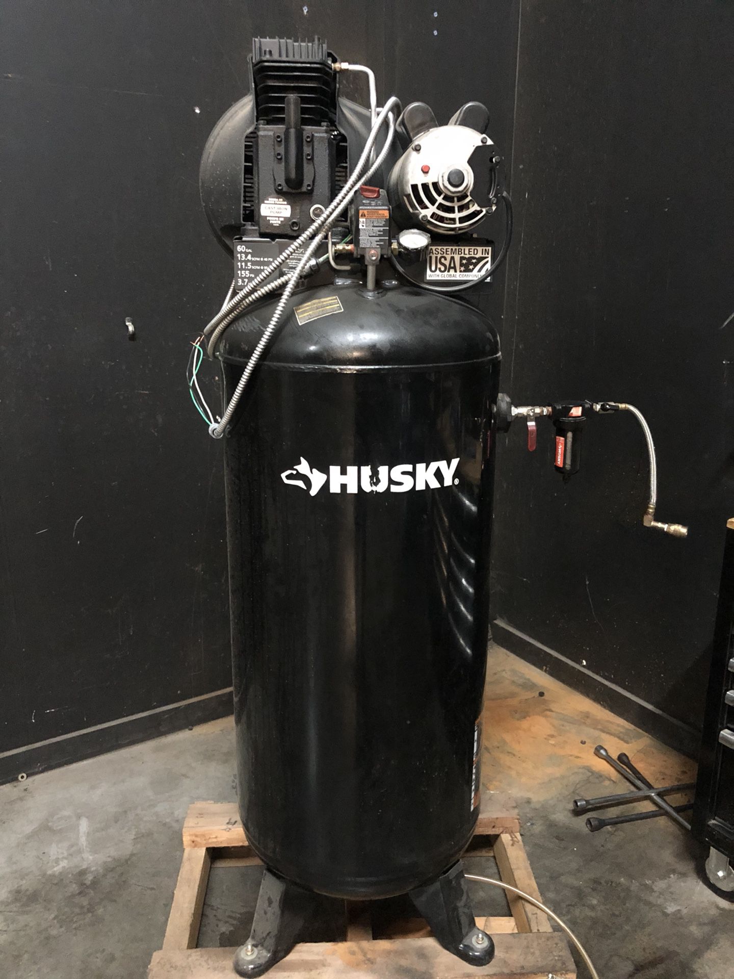 Husky compressor 60 gal.