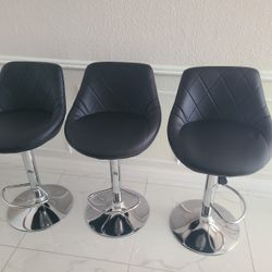 Set 3 Bar Stools 