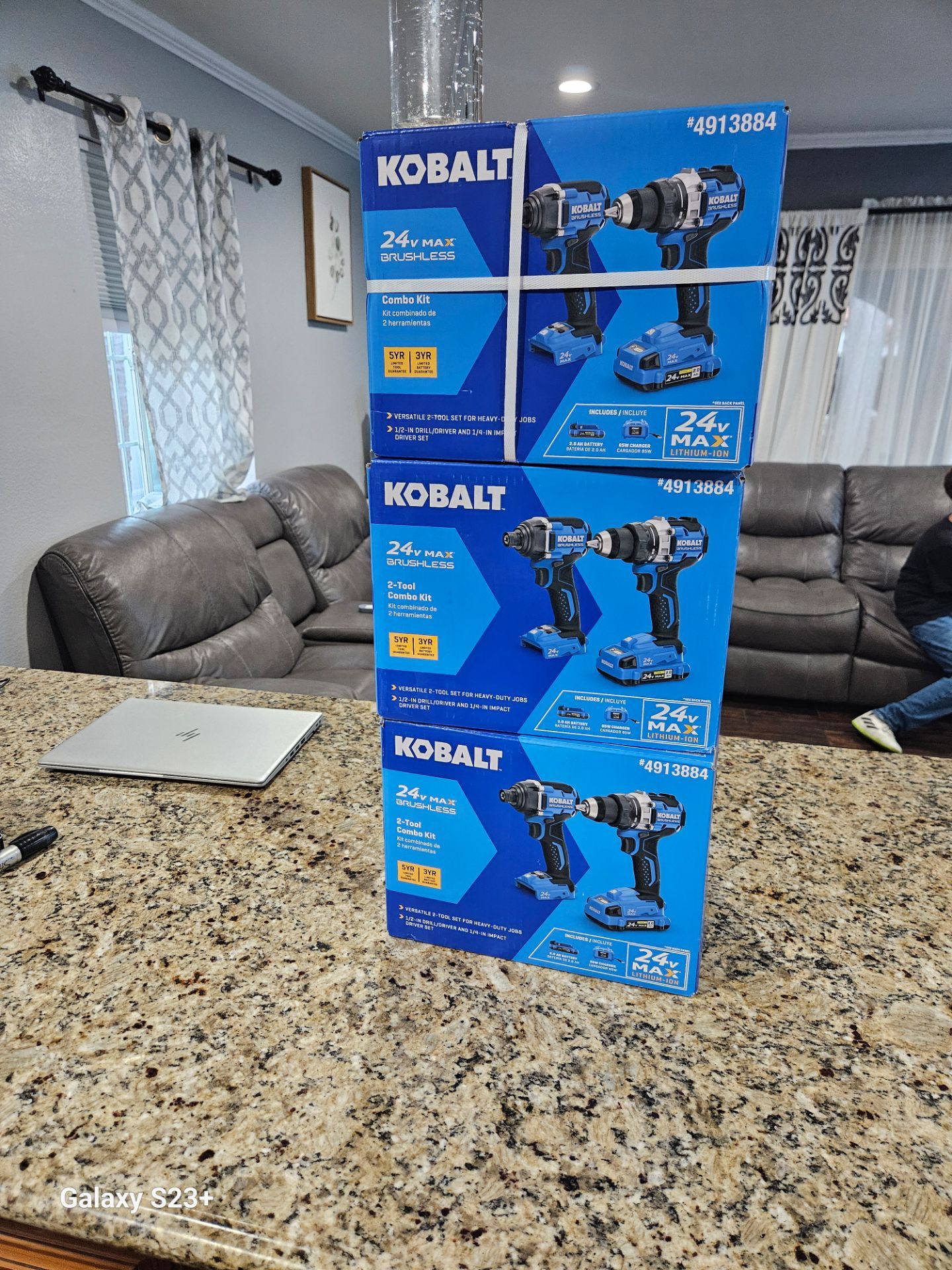 Kobalt 24v drill set new