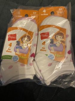 Toddler Socks No Show Size 6-10.5 8pc. I Have 2 Total Packs. $10 Each 