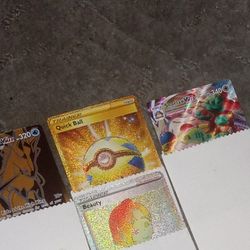 Pokemon Good Cards Rainbow Full Art. And Gold Vmax