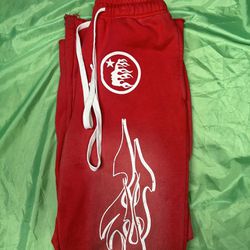 Hellstar Red Flared Sweatpants