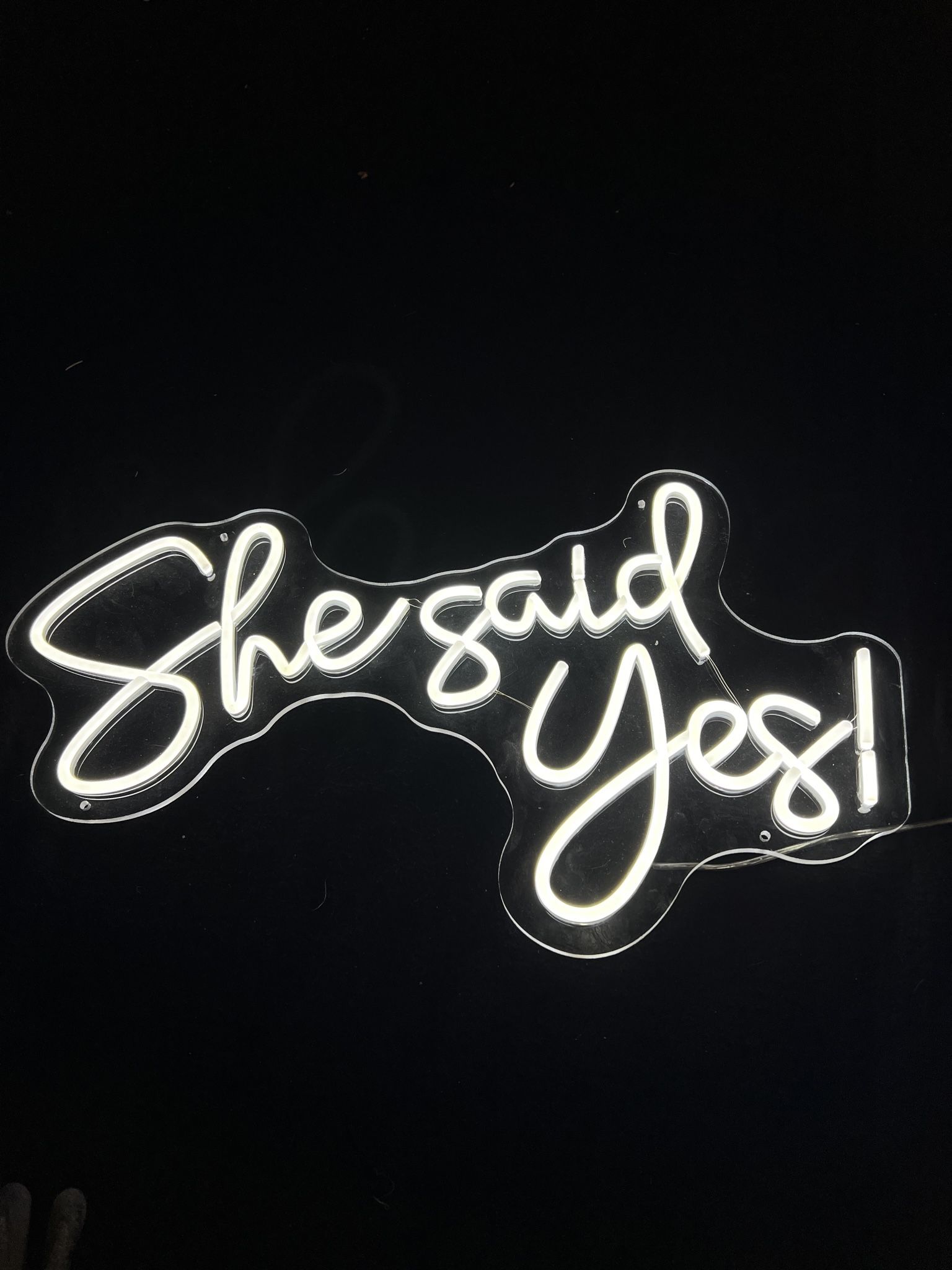 She Said Yes Neon Sign Flex Led Neon Light