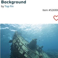 NEW Cave & Shipwreck Reversible Aquarium Background ** (3) Available** Retails For $10 An Absolute Steal @$5 !!**