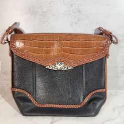 Coldwater Creek Black Leather Handbag – Stylish & Elegant