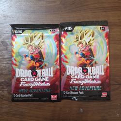 2 Dragon Ball Super Card Game Fusion World New Adventure FB05 Booster Packs