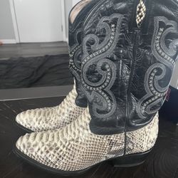 Men’s snake Skin Boots. Pistolero Size 12 1/2