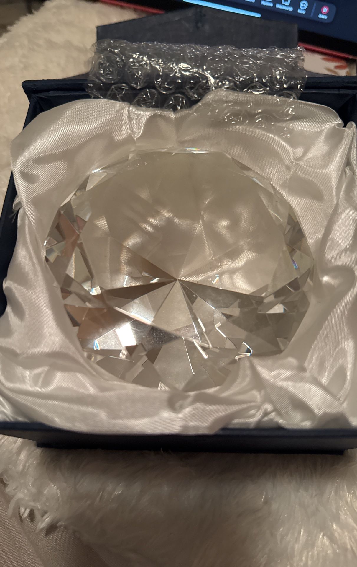Crystal Diamond Paperweight