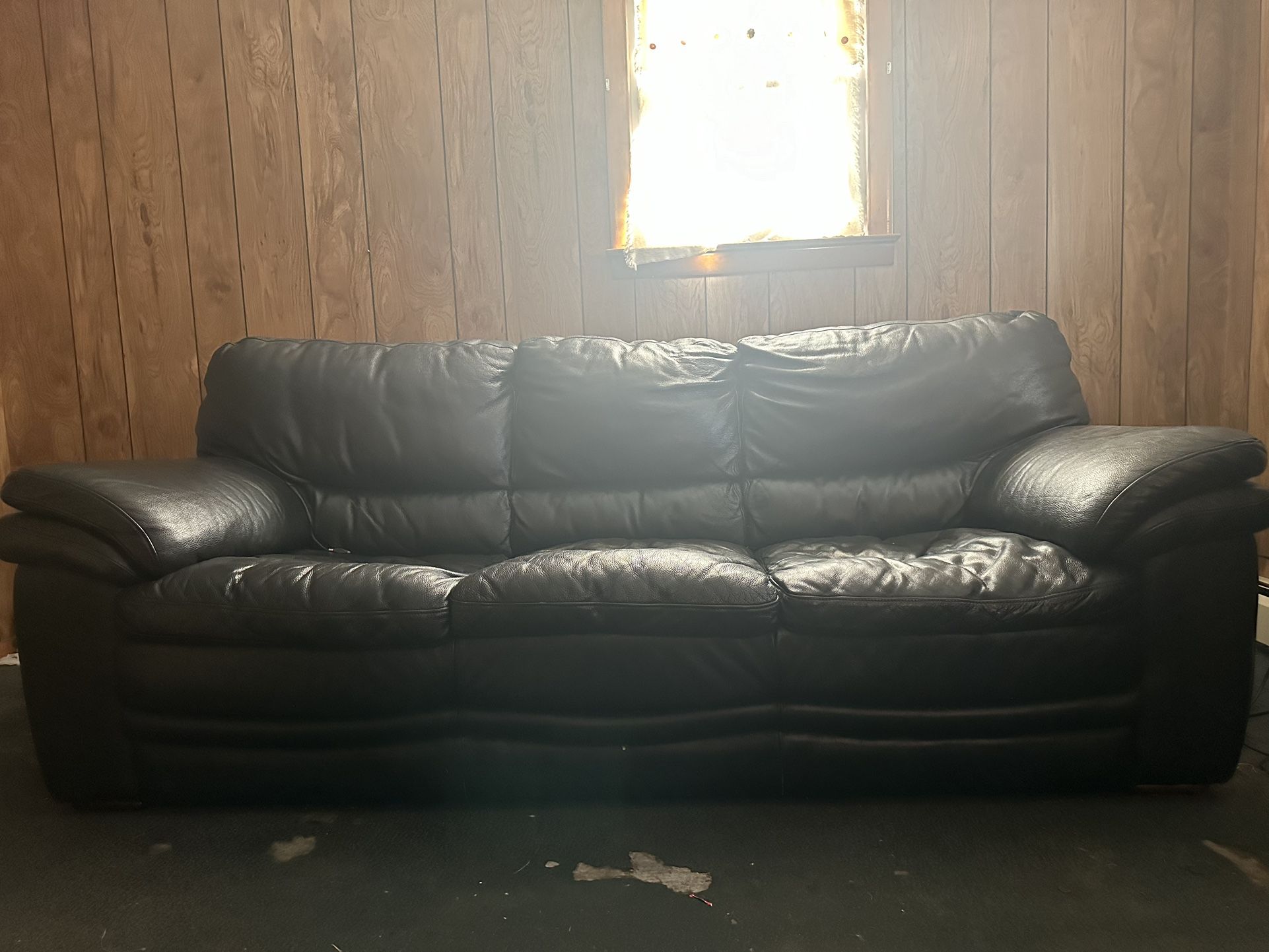 Black Leather Couch